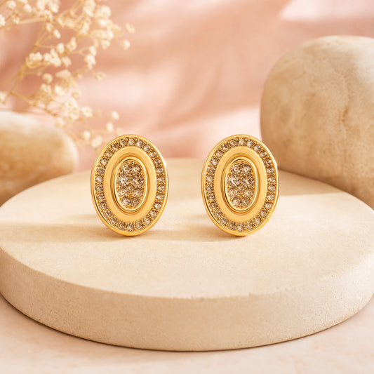Meher Oval Studs